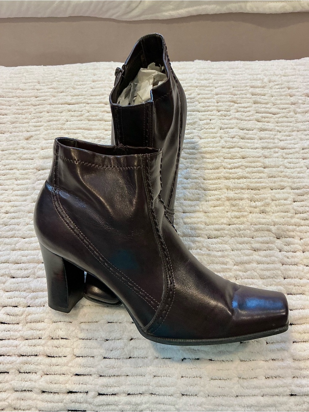 Dark Chocolate Women’s Booties - Picture 4 of 6